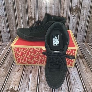 VANS Sk8 Hi Slim Classic Black Canvas Lace Up